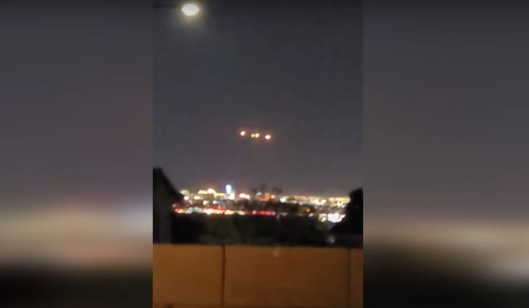 Las Vegas's video claims to show at least two "beings" utilizing "cloaking" devices