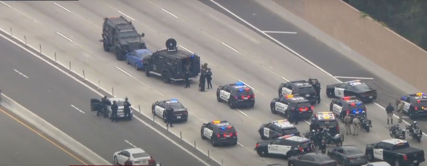 91 Freeway shut down in Anaheim